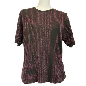 Dries Van Noten metallic stripe top size S